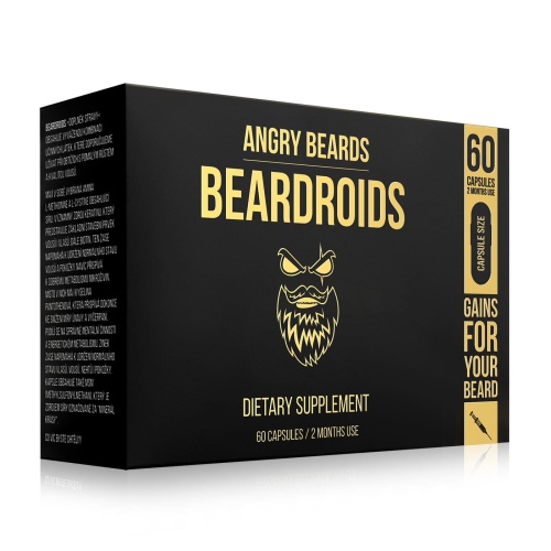 Angry Beards Beardroids witaminy na porost brody 60 szt