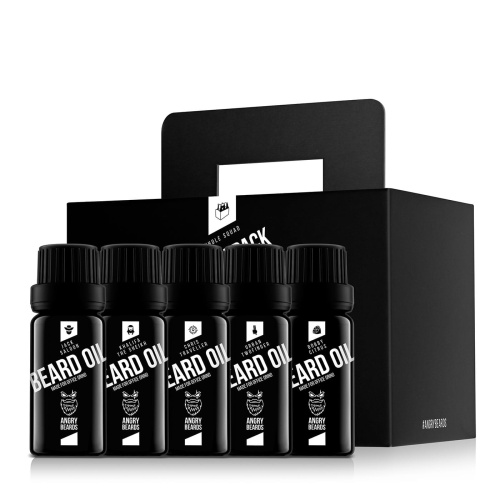 Angry Beards Zestaw olejków do brody 5-pack (5x10 ml)
